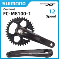SHIMANO Deore XT M8100 Crankset 170 175mm Hollowtech II Mountain Bike 32T 34T 36T 12S MTB Sprocket 12V Bike Part BB MT800