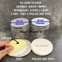 Seal PS Liner 87mm / Segel Foam Toples Botol Perekat Safety Tamper