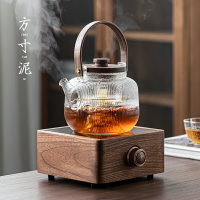 胡桃木茶具全自動電陶爐煮茶器家用一體式玻璃燒水壺電熱茶爐茶壺