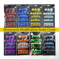 Pit Bike Nuts Motorbike Engine Frame Decal Scooter Screw Cap Cover For Honda Yamaha KTM Moto Bolt Decal Motorcycle Accessories