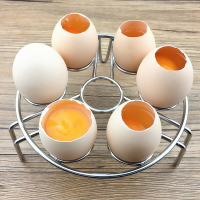 創意304不銹鋼蛋托蒸架高腳雞蛋煮杯子蒸格籠鐵板燒烤箱雞蛋布丁