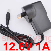 1PCS High quality 12.6V 1000mA 1A 5.5mmx2.1mm-2.5mm Universal AC DC Power Supply Adapter AU Charger For lithium battery