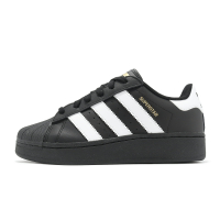 adidas 休閒鞋 Superstar XLG 男鞋 女鞋 黑 白 皮革 貝殼頭 三葉草 微增高 情侶鞋 IG9777