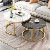 Living room table combinable extendable home combination small apartment rental Furniture Rock slab 