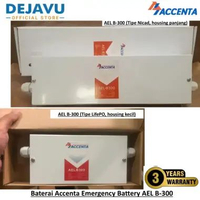 Baterai Emergency Accenta AEL-B300 15W/LiFePO4 12.8V (Baterai Darurat Lampu LED) LifePO4 12.8 3000mA