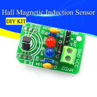 Hall magnetic Induction sensor magnetic detection pole resolver North and South detection module DIY learning kit