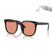 【RayBan 雷朋】大鏡片 膠框 淺色 太陽眼鏡(RB4401D 601/74)