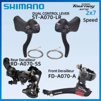 SHIMANO TOURNEY ST-A070 Shift Lever Front Rear A070 Front Rear Derailleur 2x7Speed for ROAD Bike Original Parts Combination set