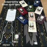 ZS - Grosir 10 Pcs Sarung Ardan Batik Familly Briliant Gold FML BATU SLVER
