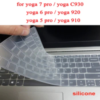 Washable Laptop Keyboard Cover For Lenovo Yoga 7 Pro 5 6 13.9 C930 For Yoga 920 910 Silicone Waterproof Film Notebook Protector