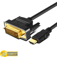 DUPI HD to DVI Cable DVI HDMI-compatible Cable Adapter Gold Plated for HDTV DVD Projector PS5 4 3 TVBOX