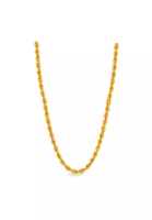 MJ Jewellery MJ Jewellery 375/9K Gold Hollow Rope Chain Necklace R004 (1.90MM, 44CM)