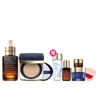 【Estee Lauder 雅詩蘭黛】IU摯愛小棕瓶粉持久氣墊組(彈嫩發光/精華液/氣墊粉餅/防曬)