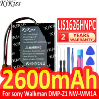 2600mAh KiKiss Powerful Battery LIS1626HNPC For sony Walkman DMP-Z1 NW-WM1A NW-WM1Z MP3