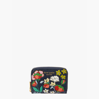 กระเป๋าใส่บัตร MORGAN FLOWER BED EMBOSSED ZIP CARD CASE KB239 สี BLAZER BLUE MULTI