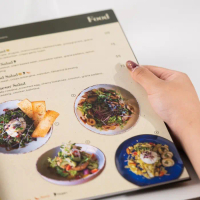 Isi Halaman Buku Menu Restoran Cafe A3 Menu Book Selaras Printing