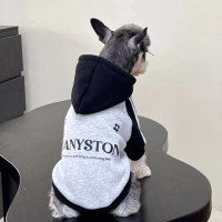 2025 Pet Dog Clothes Autumn Winter New Fleece Three Stripes Trendy Brand Hoodie Schnauzer Bichon Ted