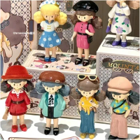 Original Finding Unicorn Molinta Retro Girls Series  Blind Box Toys Cute Action Anime Figure Kawaii Mystery Box Model Toys