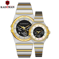 KADEMAN Couple Watches New Luxury Lovers Gifts TOP Brand LCD Quartz Watch Casual Business Fashion Men Women Wristwatch 2020Clock