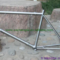 Custom titanium bike frame with couples, Cheap titanium road bike frame, hot sale titanium bike frame with breeze dropouts