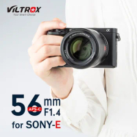 Viltrox 56mm F1.4 large aperture STM Autofocus APS-C lens for Sony E-mount Mirrorless Cameras A7M3 A9 A7RII A7C A7RIII A7RIV