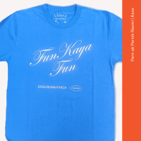 T-Shirt Fun Kaya Fun - Efek Rumah Kaca (Official Merchandise) (Biru atau Putih) (Sablon) (Katun)
