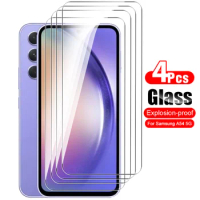 Samsang A54 5G Protective Glass For Samsung Galaxy A54 6.4'' 4Pcs Tempered Glass Screen Protector SamsungA54 Sumsung A 54 2023