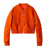 Shipping 22 spring vintage Free baseball jacket suit women casual jackets oversize female flight jackets