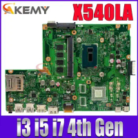 X540LA Laptop Motherboard For ASUS X540LJ X540L F540L X540 Notebook Mainboard I3 I5 I7 4th 5th Gen CPU 0GB 4GB RAM 100% Test