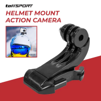 Alat Fotografi TaffSPORT Helmet Front Mount Xiaomi Yi / Xiaomi Yi 2 4K / GoPro - GP19 - Black Terlar