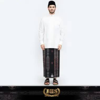 Sarung BHS Classic Silver Motif C48 JGB SJ Hitam Merah