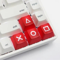 Red Black Keycap Arrow WASD Backlight Keycap OEM Profile Keycap for Cherry MX Mechanical Keyboard Custom Gaming Keyboard Key Cap
