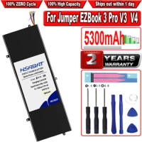 HSABAT 5300mAh Battery for Jumper EZBook 3 Pro V3 V4 LB10 P313R WTL-3687265 HW-3687265 3587265P 3585269P 7lines and 8lines