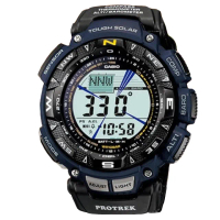 【CASIO 卡西歐】PROTREK 太陽能 多功能登山腕錶 禮物 推薦(PRG-240B-2)