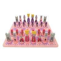 1 Set of Children Chess Board Toys Funny Kids Adults Travel Chess Set Educational Chess