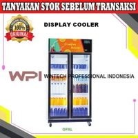 RSA OPAL Showcase 2 Doors Display Cooler Lemari Kaca Pendingin Minuman Kapasitas 8 Rak - Kulkas Kaca