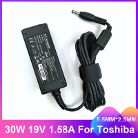 Bộ Chuyển Đổi nguồn AC máy tính xách tay, 19V 1.58A, 30W, 5.5 * 2.5mm, Tương thích với các mẫu Toshi