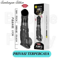 Alat bantu pria Sarung Kesehatan Pria Condomm Meleon Bergetar Bahan Silikon Lembut Bisa Dicuci - A n