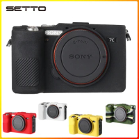 SETTO Silicone Rubber Camera case Protective Body Cover Skin for Sony A7C Alpha 7C Camera