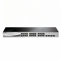 D-Link  DGS-1210-28  24埠 10/100/1000BASE-T + 4埠 Gigabit SFP Layer 2 Gigabit 智慧型網管交換器