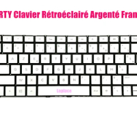 AZERTY Clavier Rétroéclairé Argenté Français pour HP Spectre x360 13-4000 13-4100 13-4200 801508-051