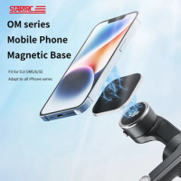 For DJI OM5/Osmo Mobile 6/SE Handheld Gimbal Stabilizer Magsafe Magnetic Suction Adapter Ring Phone Clip Holder Base Accessories