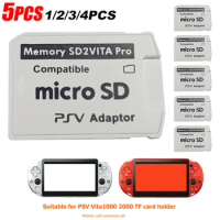 1-5PCS V5.0 SD2VITA for PS Vita Game Card Memory TF Card Adapter PSV 1000/2000 SD Card Adapter 3.65 System Card holder