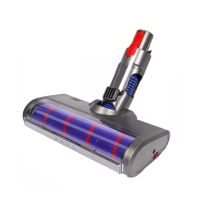 適用Dyson SV18吸塵器電動軟絨地板刷頭 SV20 SV34地板吸頭/軟絨毛/纖維絨毛