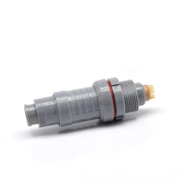 M17 Grey Sheathed Plastic Waterproof Cover 2 3 4 5 6 7-pin 2P Socket Plug with Degree Connector