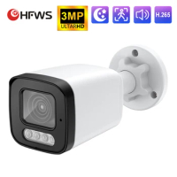 3PM Poe Camera cctv Audio IP Security Surveillance Camera H.265 Outdoor Waterproof IP66 CCTV Camera P2P Video Home for POE NVR
