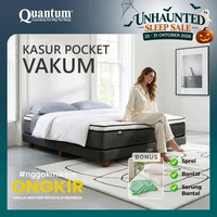 Kasur Pocket Vakum Quantum - Bonus Sprei & Bantal 160 x 200