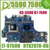KEFU VULCAN15_N18E CN-0PH6YP PH6YP G5 5590 G7 7590 DELL Laptop Motherboard With i5-i7-8th 9th GTX1660Ti/RTX2060/RTX2070-V6G/V8G