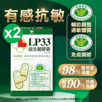 統一LP33益生菌膠囊(60顆x2盒)免疫調節認標章/輔助調整過敏體質