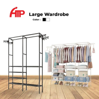 ATP Multipurpose Double/Triple Large Wardrobe - Black/White